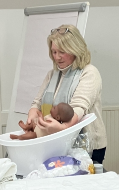 Sharon teaching at Midwives for Mothers teaching at our antenatal class in Bristol